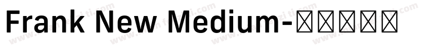 Frank New Medium字体转换